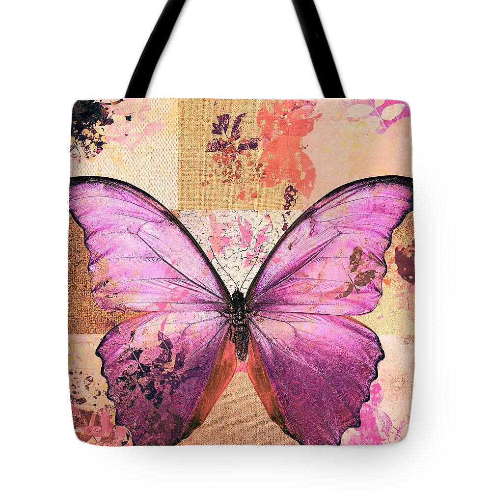 Butterfly Tote Bag featuring the digital art Butterfly Art - sr51a by Variance Collections