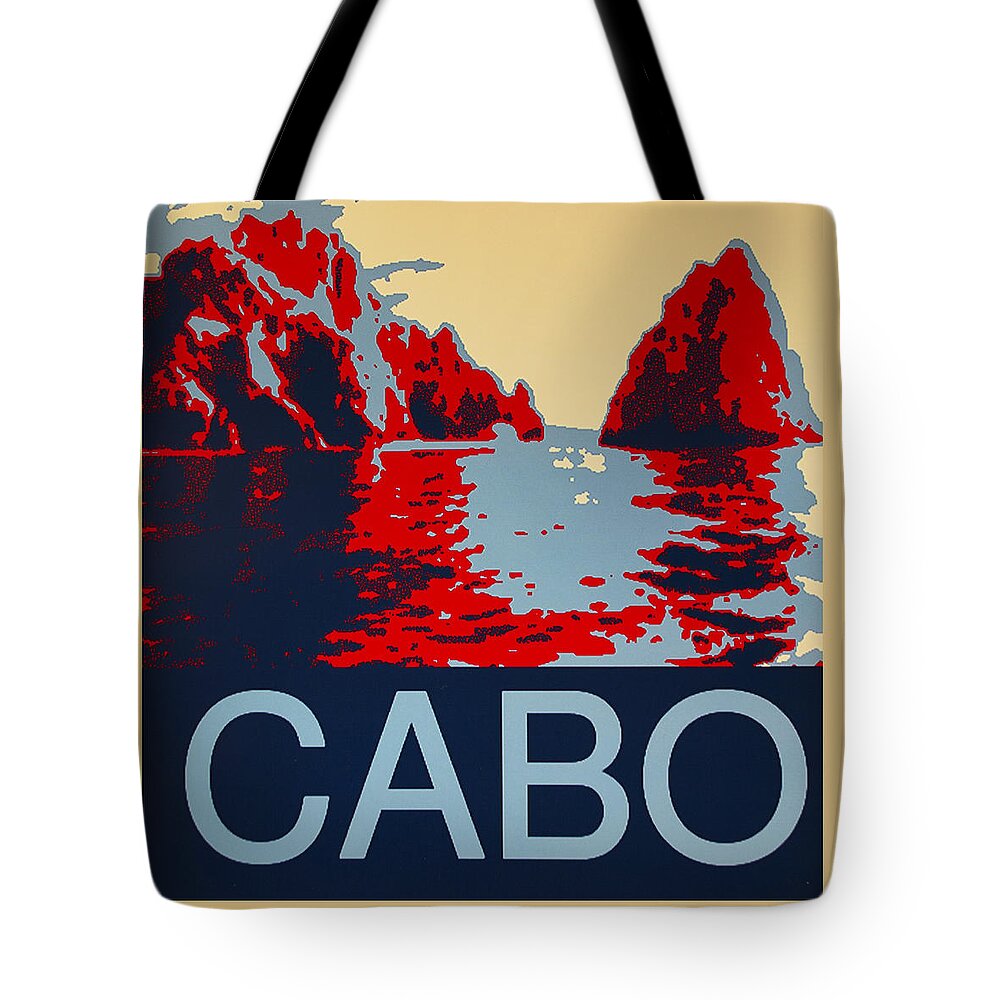 Archway At Cabo Tote Bag featuring the digital art Cabo by Barbara Snyder