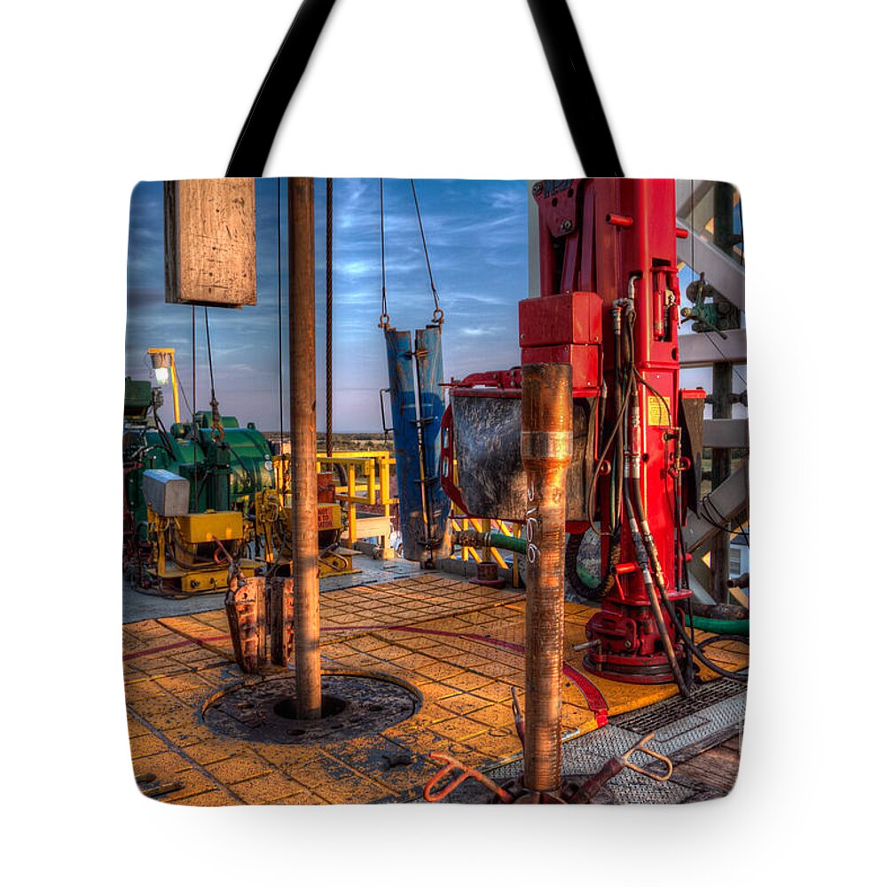 Oil Rig Tote Bag featuring the photograph Cac001-26 by Cooper Ross