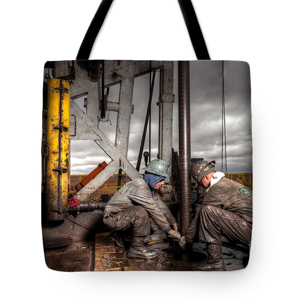 Oil Rig Tote Bag featuring the photograph Cac001-67 by Cooper Ross