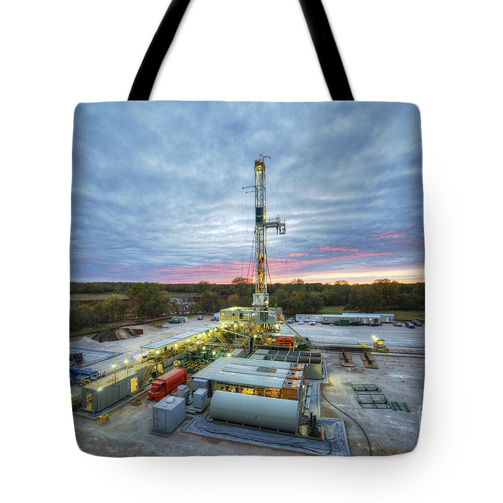 Oil Rig Tote Bag featuring the photograph Cac005-121 by Cooper Ross