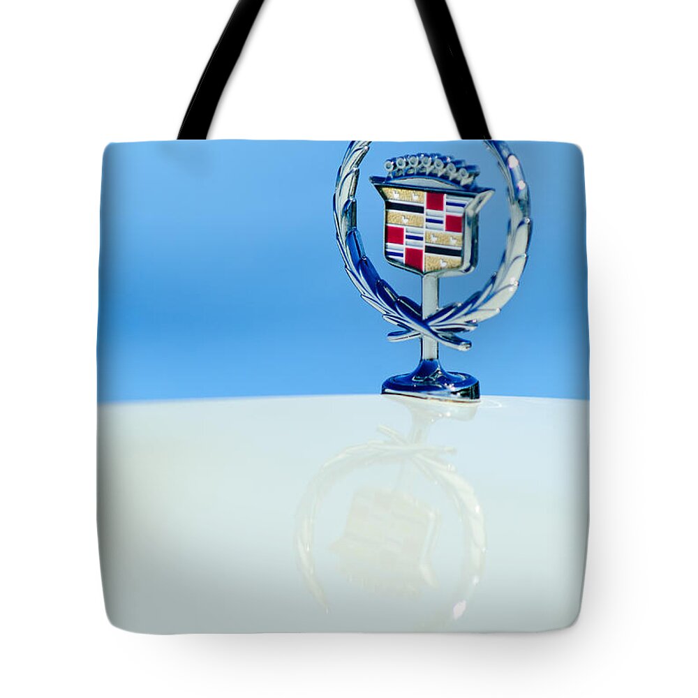 Cadillac Hood Ornament Tote Bag featuring the photograph Cadillac Hood Ornament 4 by Jill Reger