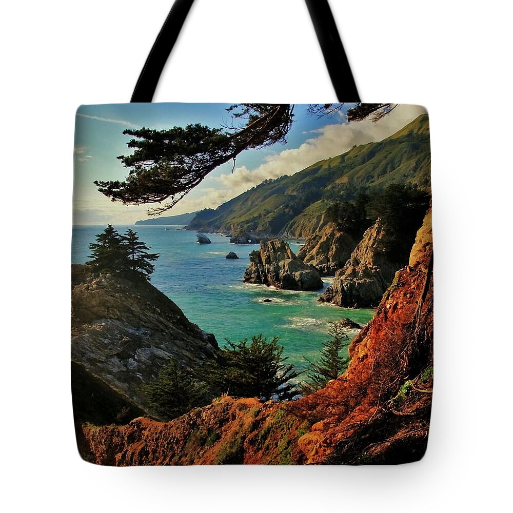 California Coast Tote Bag featuring the photograph California Coastline by Benjamin Yeager