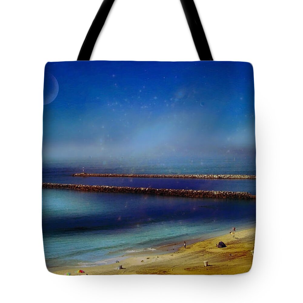 Beach Tote Bag featuring the photograph California dreaming by Tammy Espino