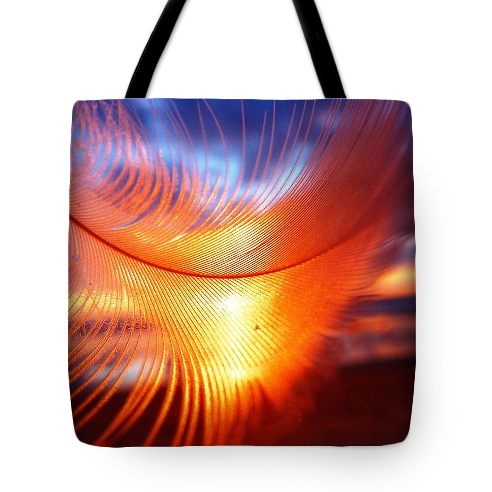 Feather Tote Bag featuring the photograph California Dreams by Julia Ivanovna Willhite