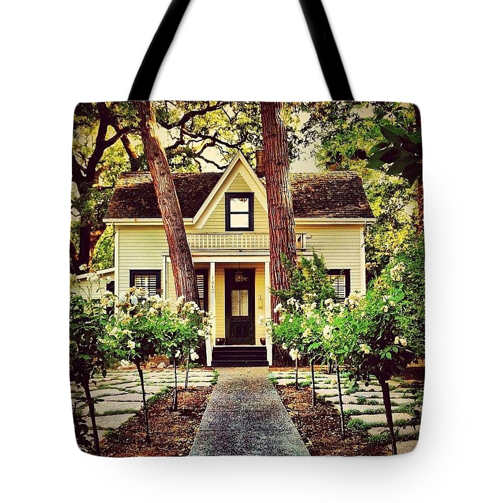 Houseporn Tote Bag featuring the photograph Calistoga house by Julie Gebhardt