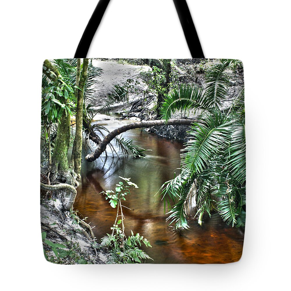 Stream Tote Bag featuring the photograph Calm Water by Chauncy Holmes
