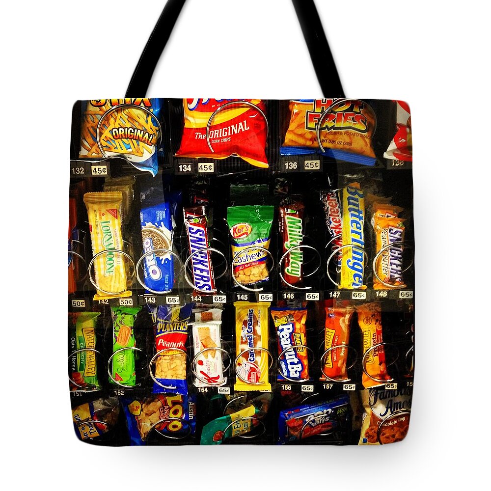 Snacks Tote Bag featuring the photograph Candy Time by Mark Valentine