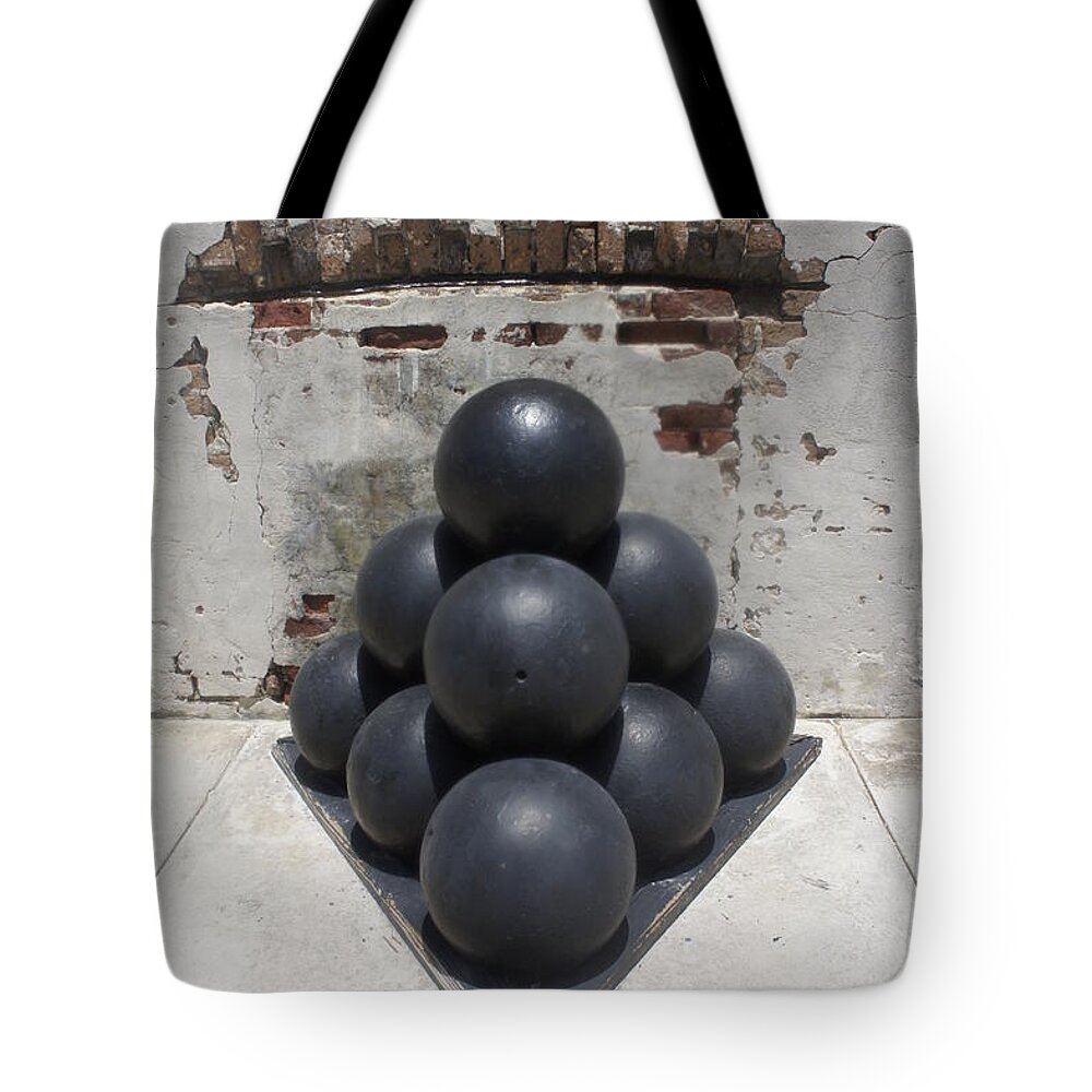 Cannonball Tote Bag featuring the photograph Cannonballs by Laurie Perry