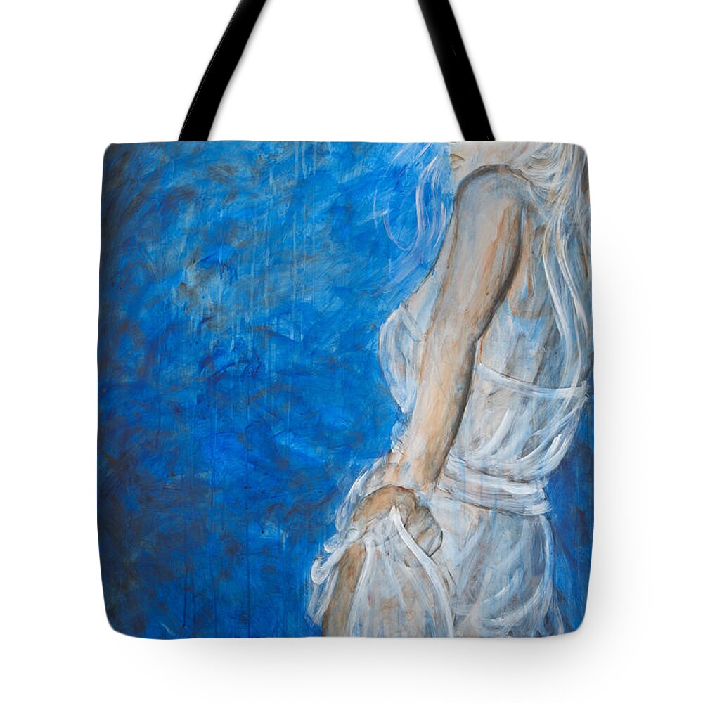Dance Tote Bag featuring the painting Can't Stop The Party by Nik Helbig