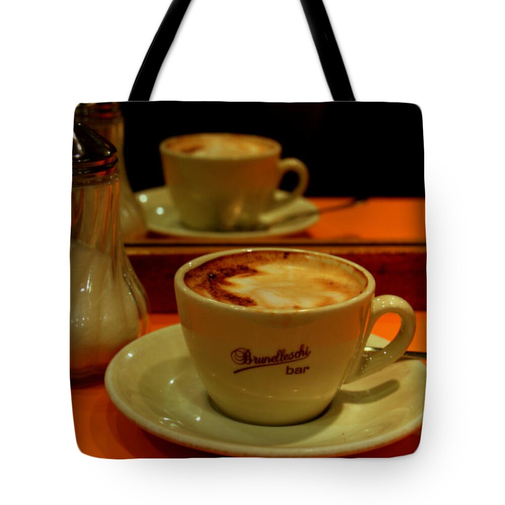 Florence Tote Bag featuring the photograph Cappuccino by Caroline Stella