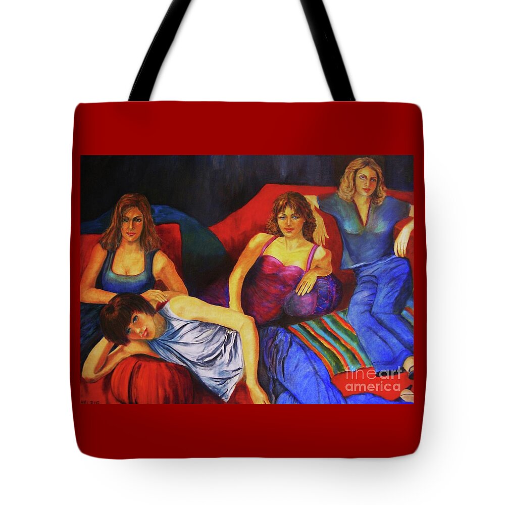 Capricious-luck-painting Tote Bag featuring the painting Capricious Luck by Dagmar Helbig