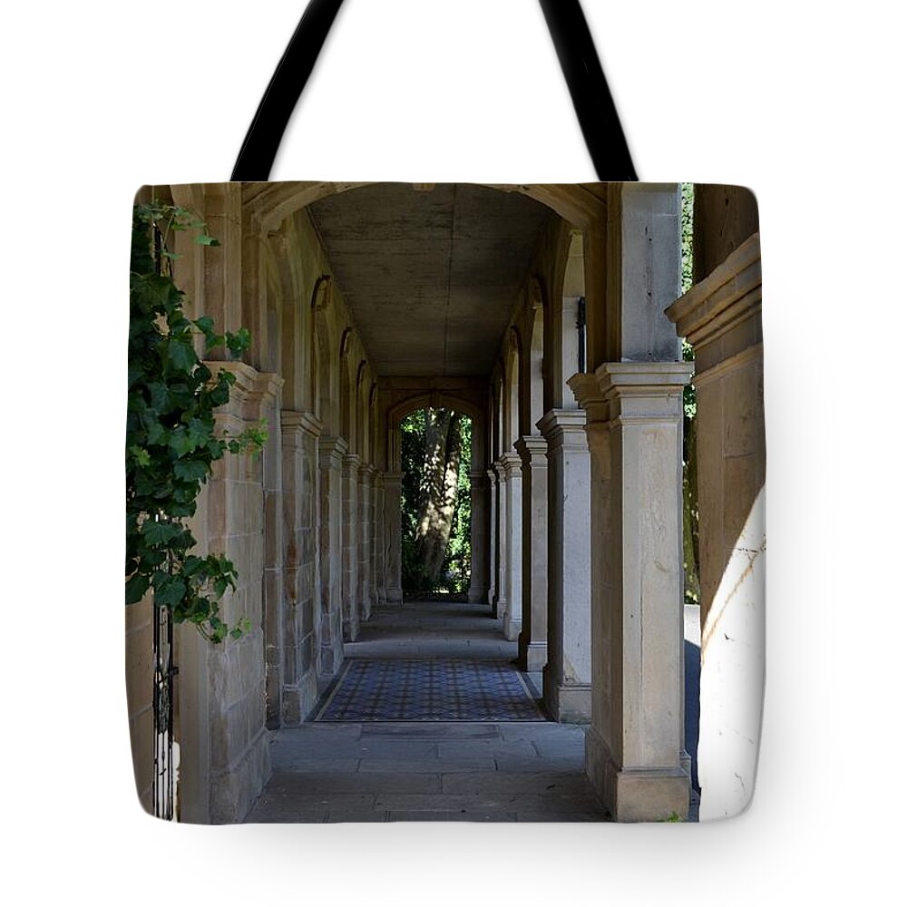 Cartographer Tote Bag featuring the photograph Captain Cook Museum Walkway by Scott Lyons
