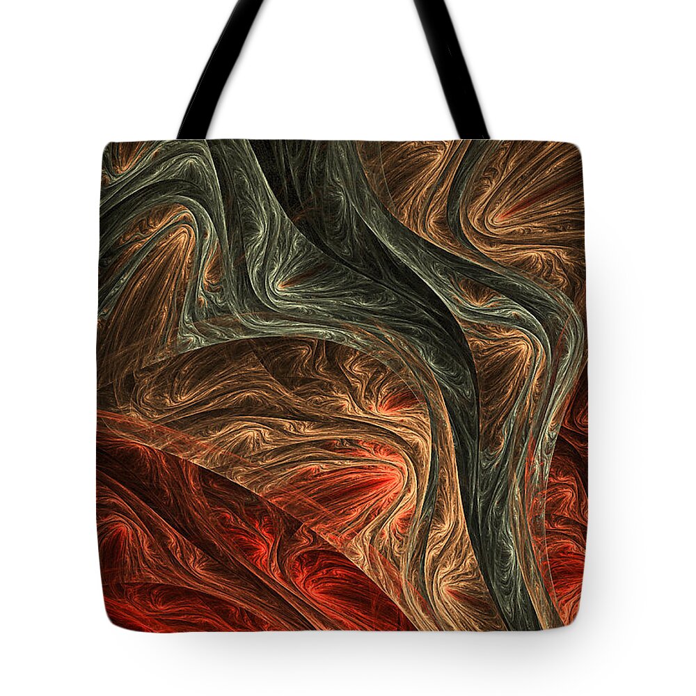 Fractal Tote Bag featuring the digital art Captivate by Lourry Legarde
