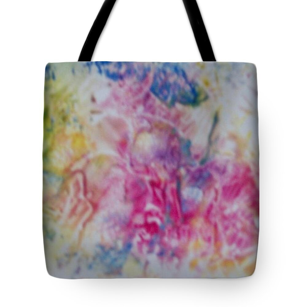 Angels Tote Bag featuring the painting Captivated by the Light by Sharon Ackley