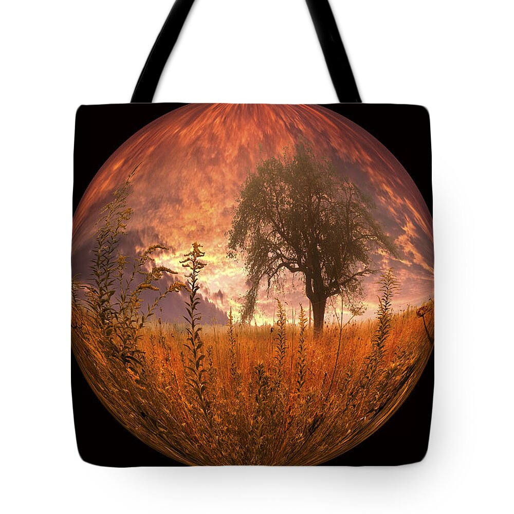 Appalachia Tote Bag featuring the photograph Captured Flame by Debra and Dave Vanderlaan
