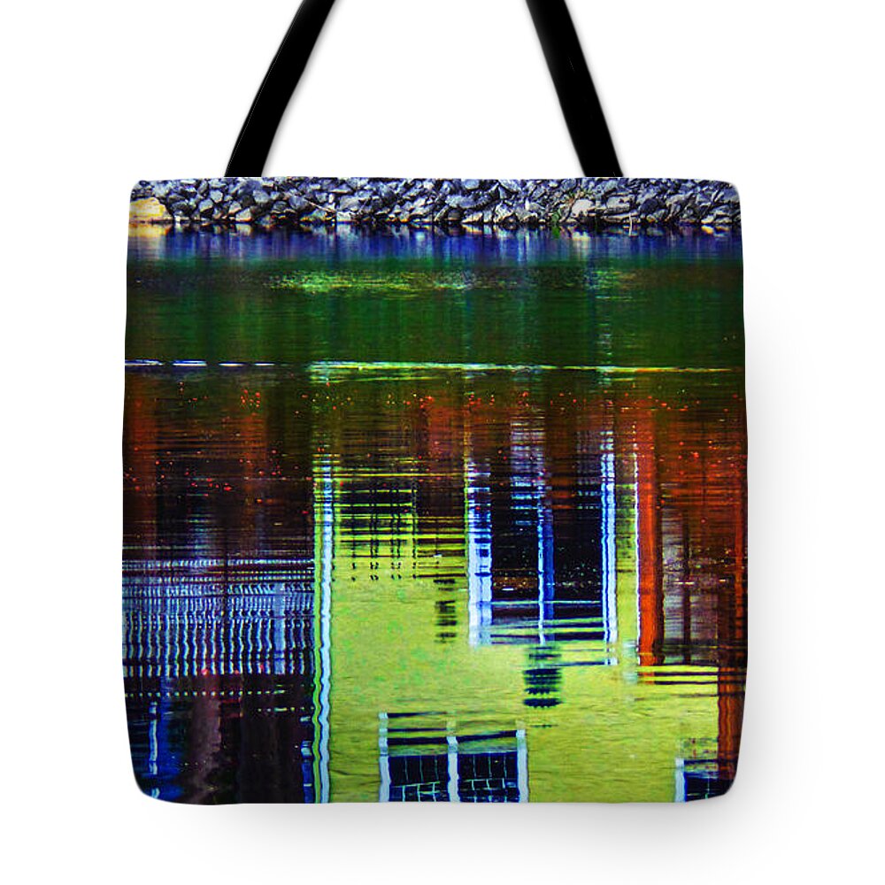 New England Tote Bag featuring the photograph New England Landscape Illusion by Charlie Cliques