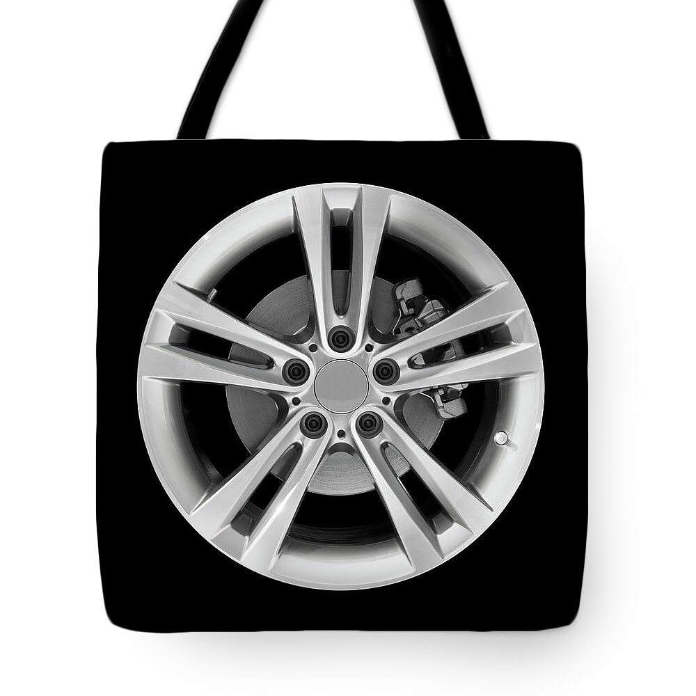 Alloy Wheel Tote Bag featuring the photograph Car Alloy Wheel by Kenneth-cheung