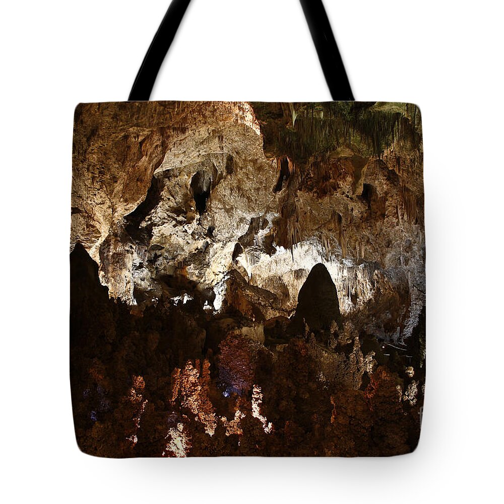 Abstracts Tote Bag featuring the photograph Carlsbad Caverns #2 by Kathy McClure