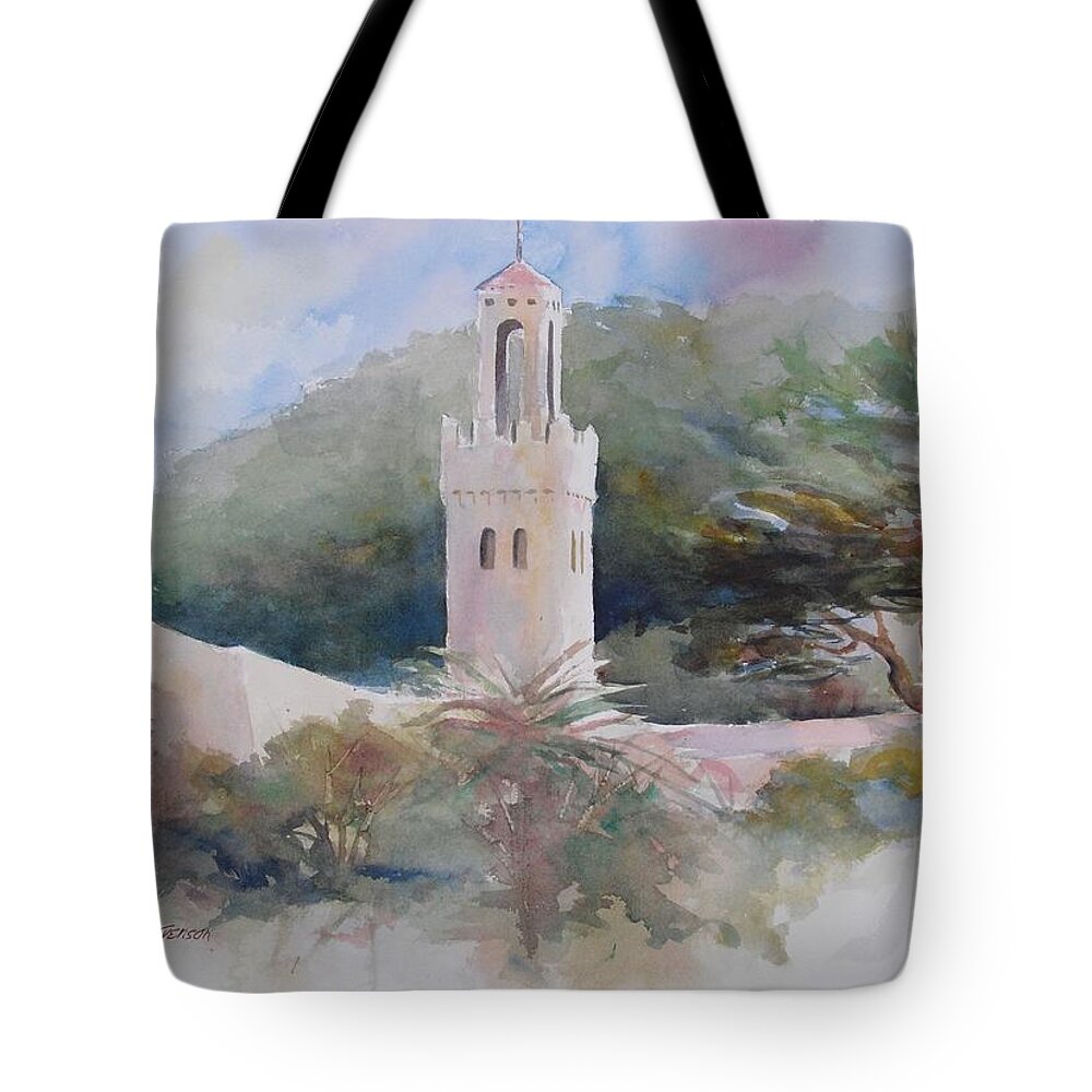 John Svenson Tote Bag featuring the painting Carmelite Monastery by John Svenson