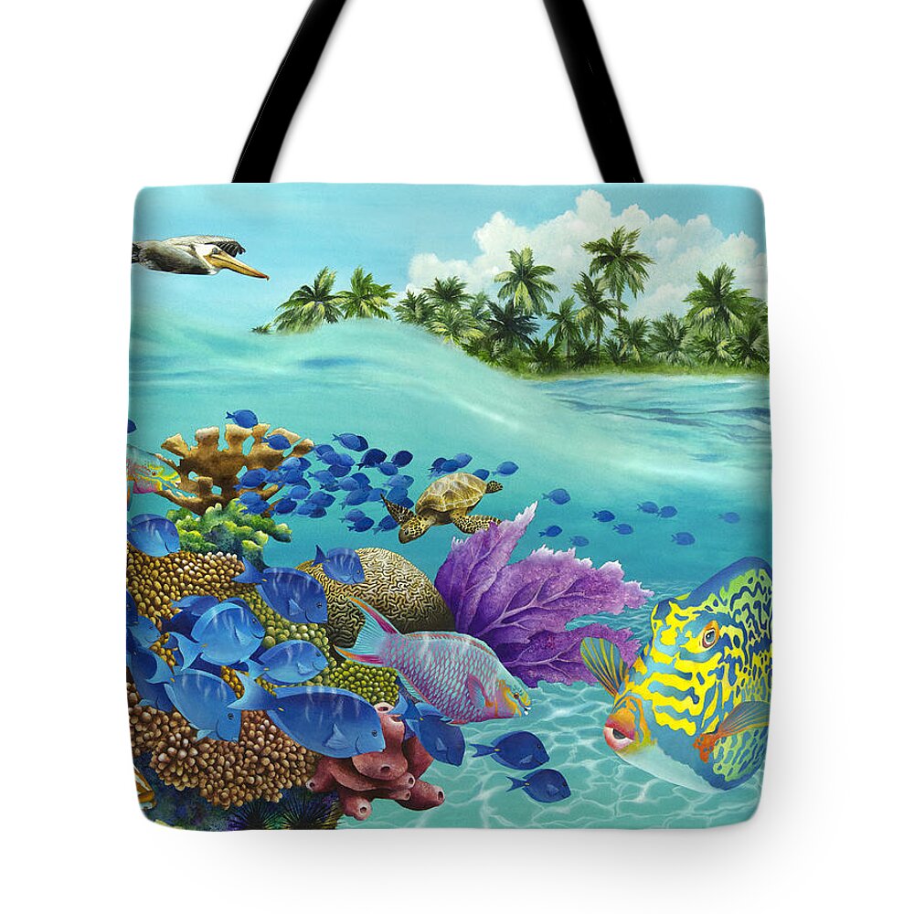Carolyn Steele Tote Bag featuring the photograph Coral Carnival by MGL Meiklejohn Graphics Licensing