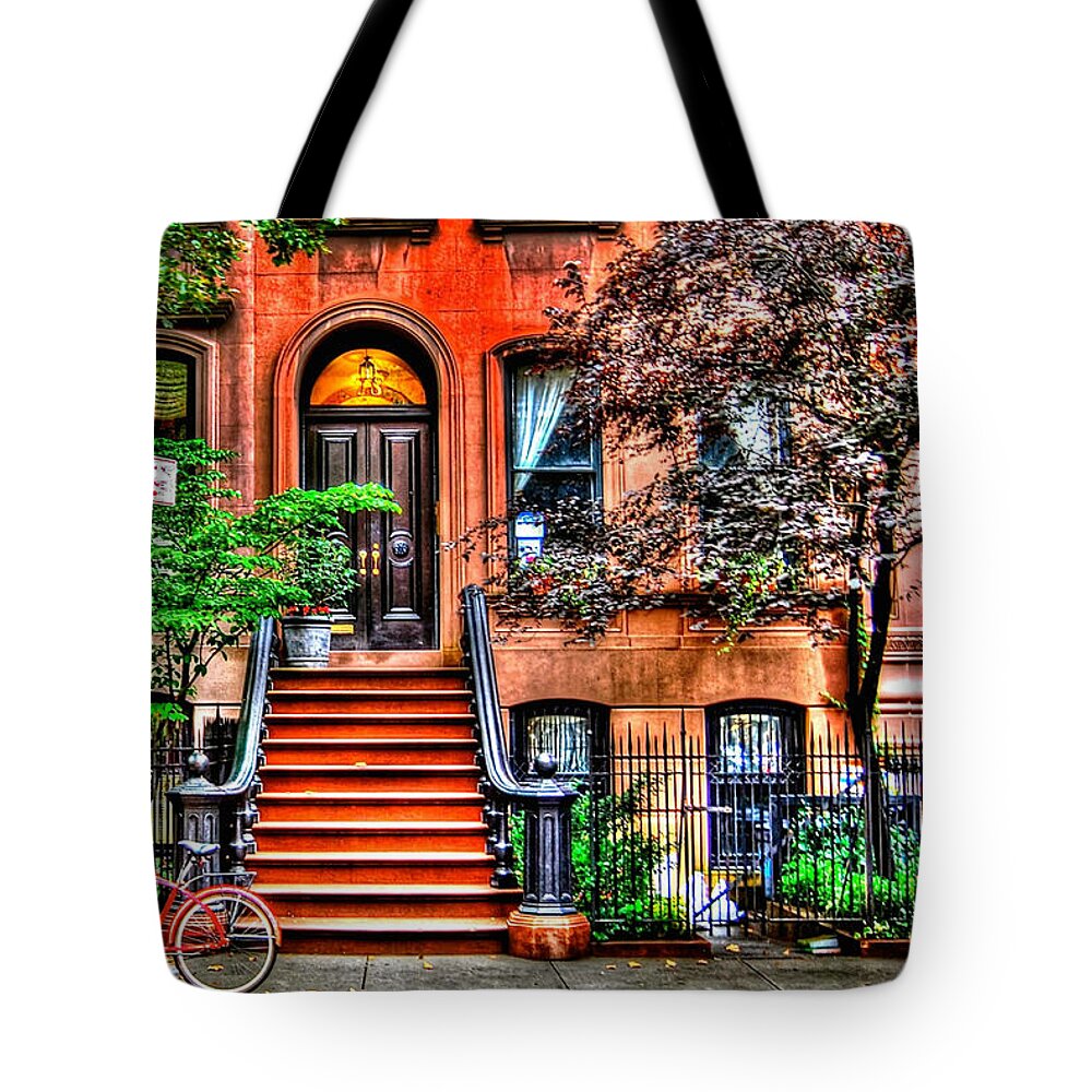 Sex And The City Tote Bag featuring the photograph Carrie's Place - Sex and the City by Randy Aveille