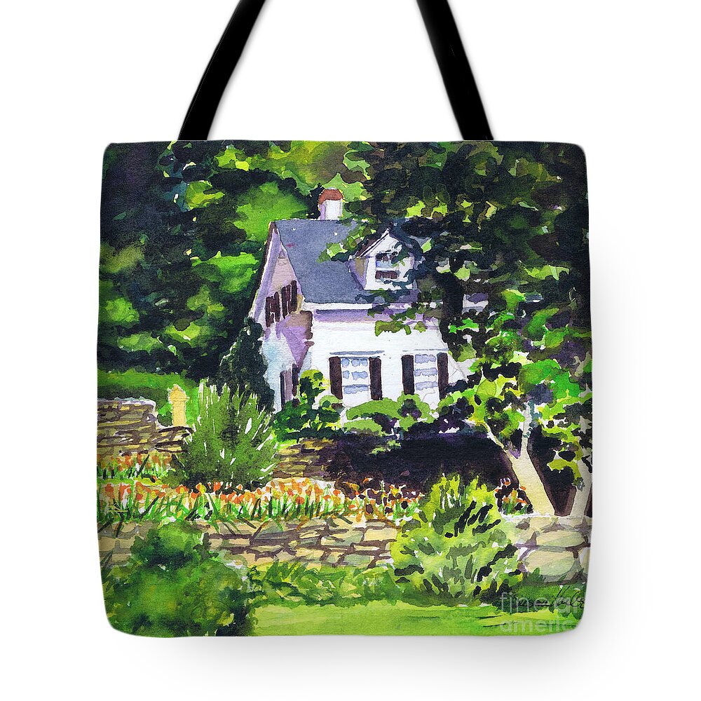 House Tote Bag featuring the painting Casa Peligro by Susan Herbst