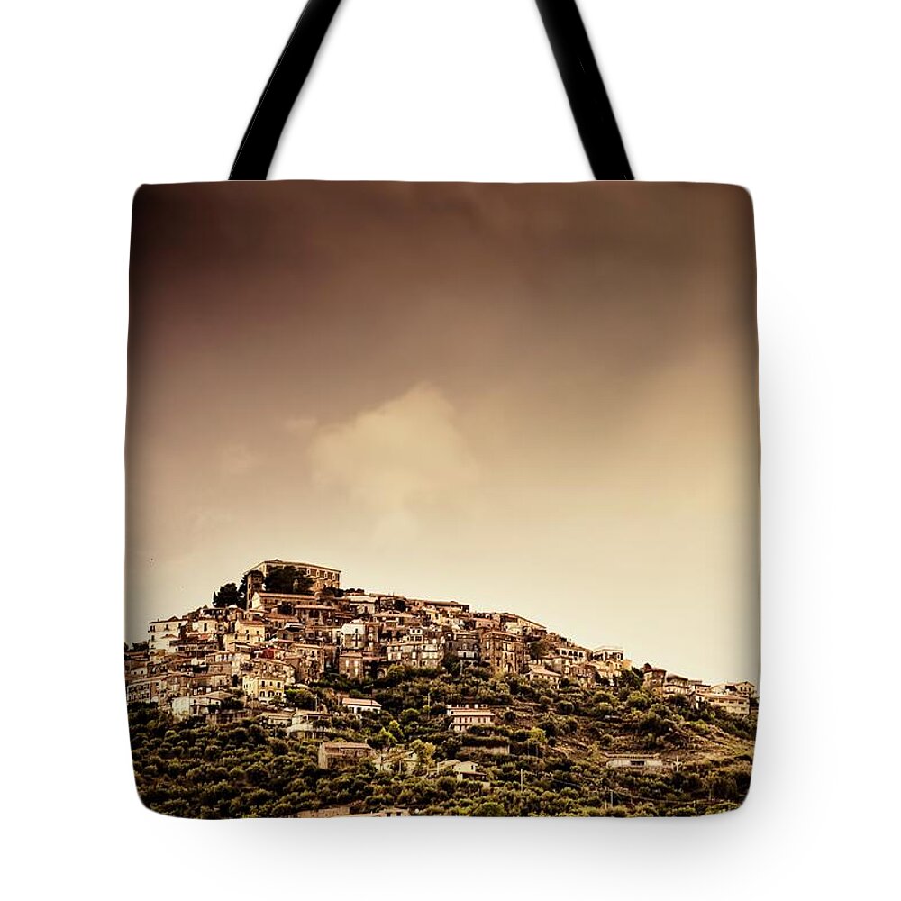 Built Structure Tote Bag featuring the photograph Castellabate City by Andrea Rapisarda Photography