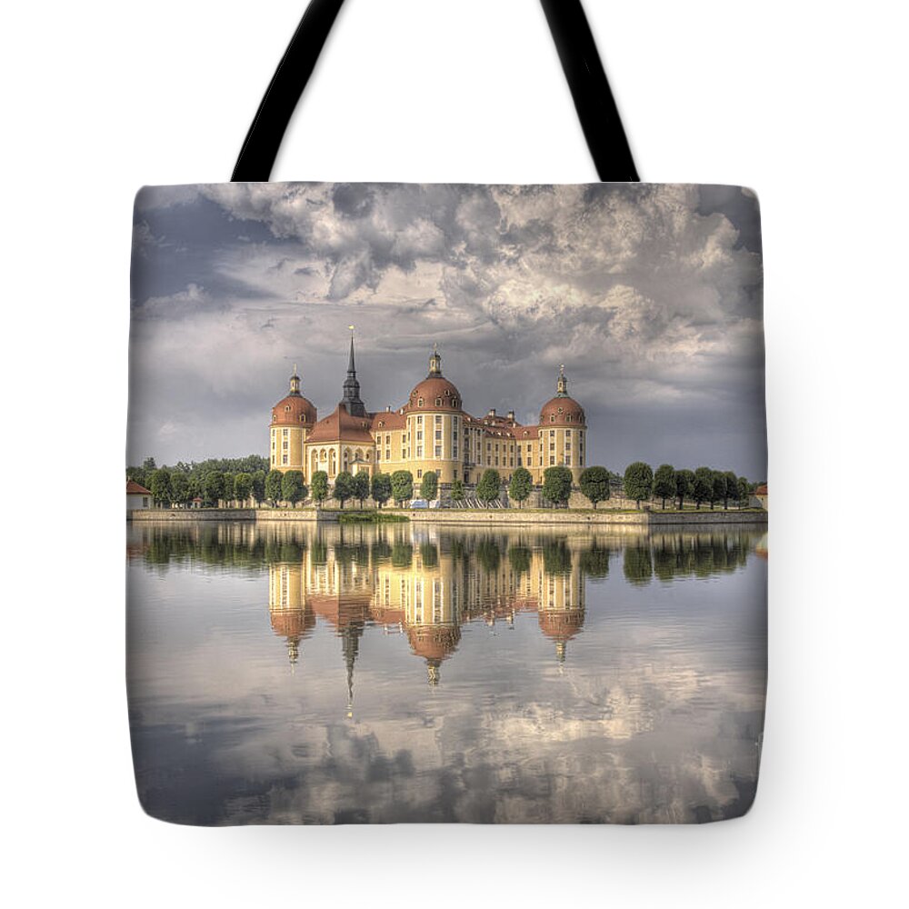 Castle Tote Bag featuring the photograph Castle in the Air by Heiko Koehrer-Wagner