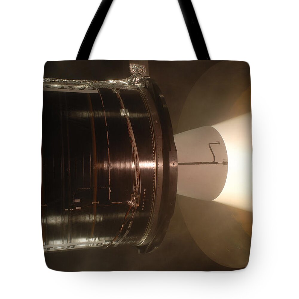 Astronomy Tote Bag featuring the photograph Castor 30 Rocket Motor by Science Source