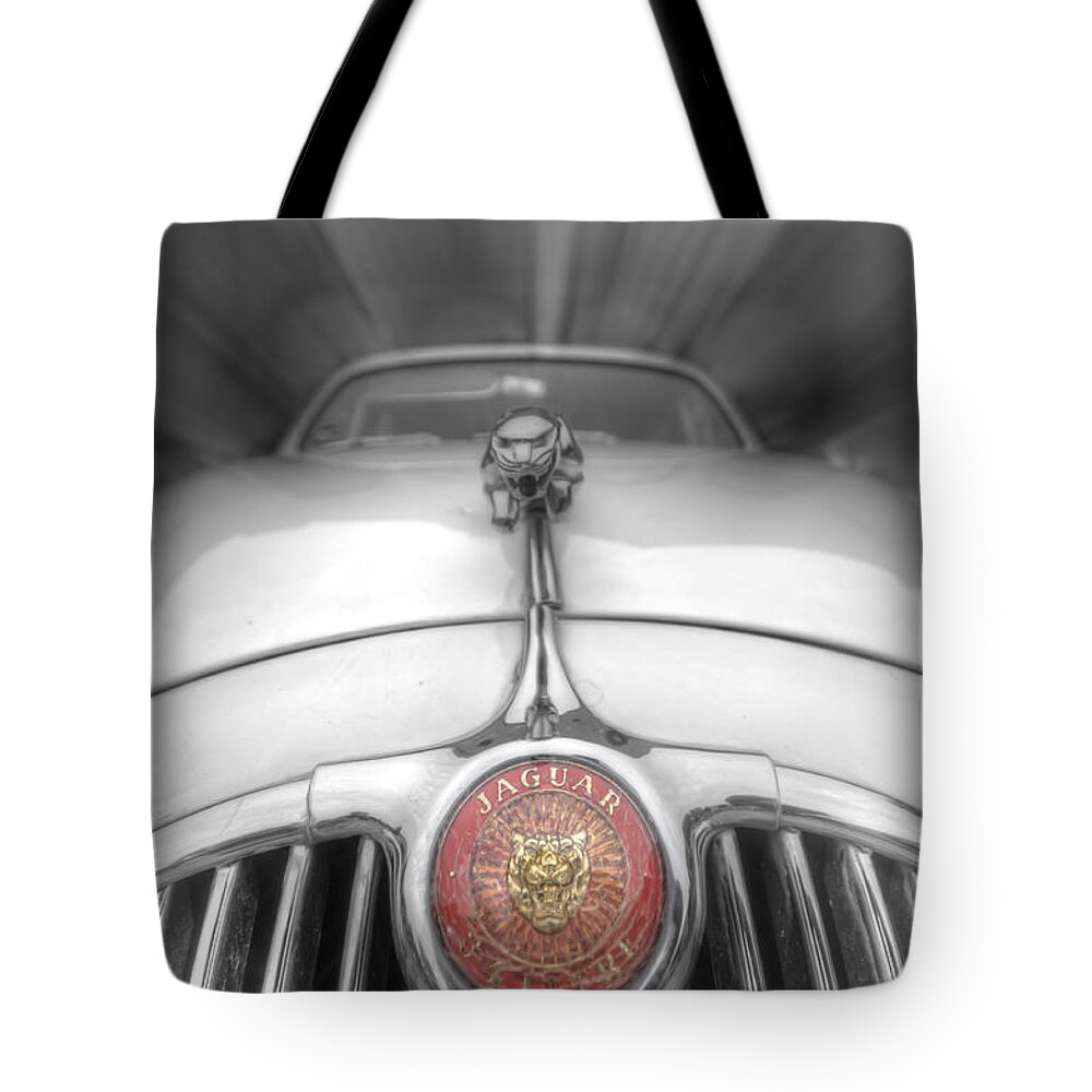 Retro Tote Bag featuring the digital art Cat In Motion by Nathan Wright