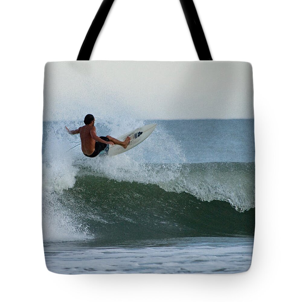 Surf Tote Bag featuring the photograph Catching Air by Greg Graham