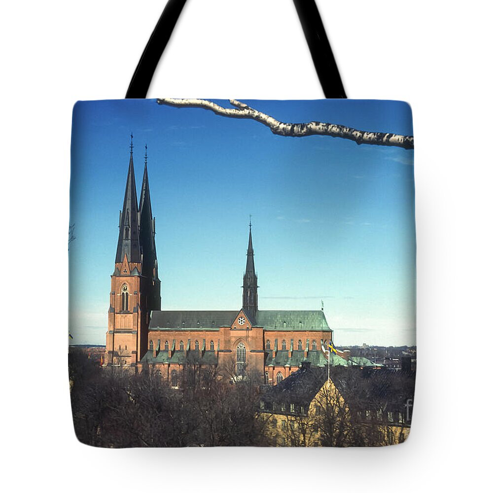 Uppsala Tote Bag featuring the photograph Cathedral at Uppsala by Bob Phillips