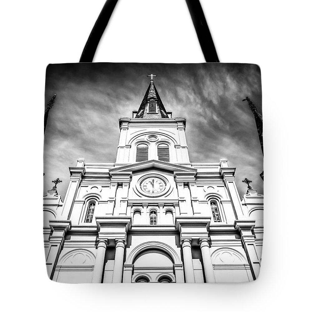 Cathedral-basilica Of St. Louis King Of France Tote Bags