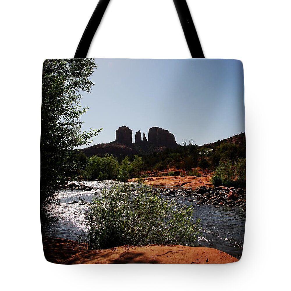 Cathedral Rock Tote Bag featuring the photograph Cathedral Rock by Mel Steinhauer
