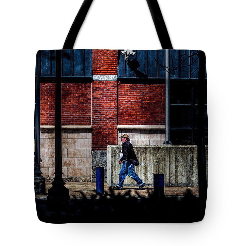 Abstract Tote Bag featuring the photograph Cctv by Bob Orsillo