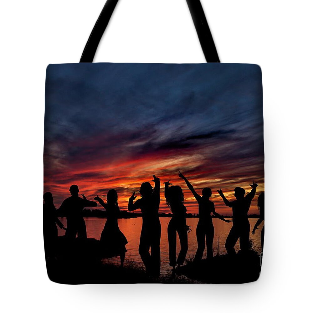 Sunrise Tote Bag featuring the photograph Celebration by Andrea Kollo