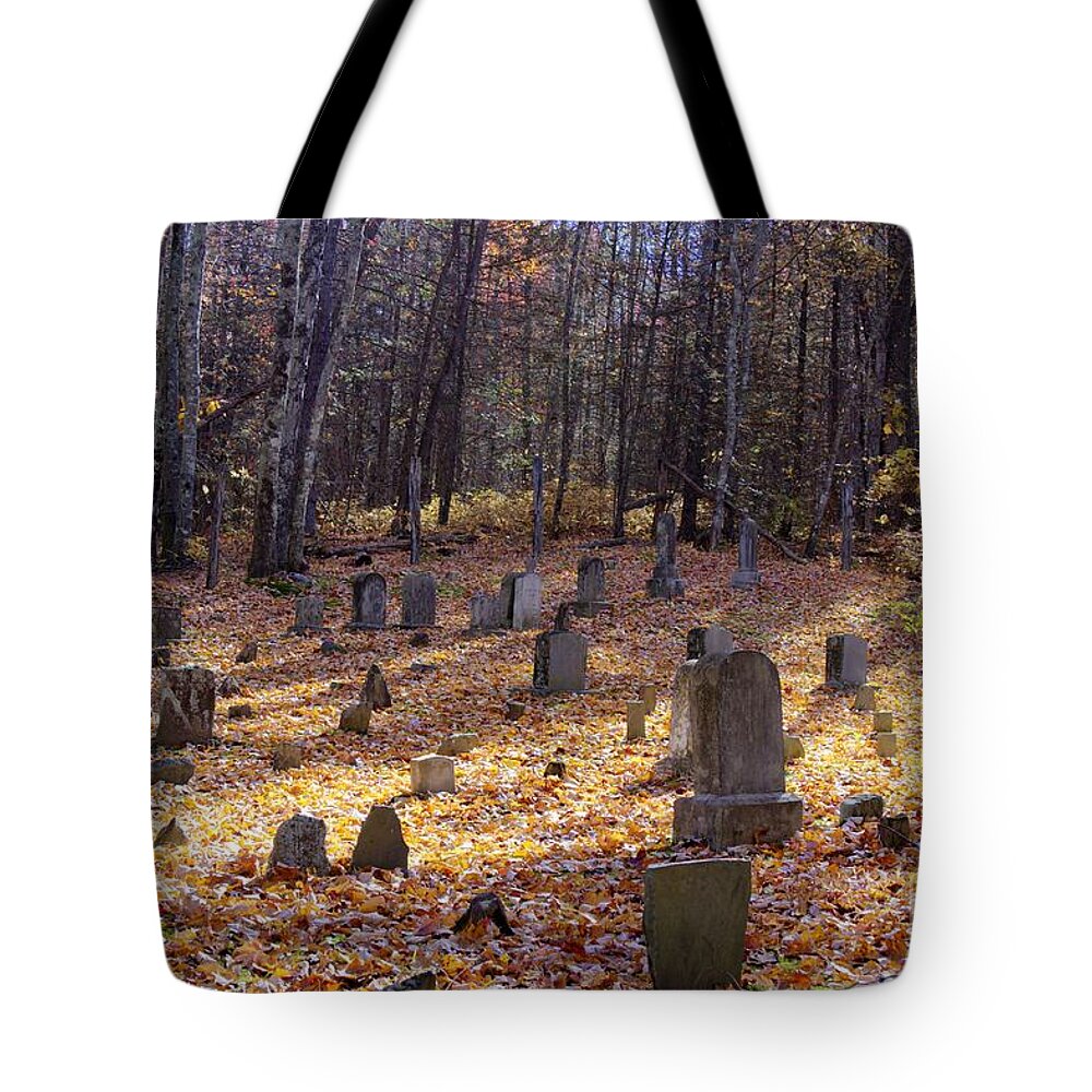 Cemetery Tote Bag featuring the photograph Cemetery 1 by Crystal Nederman