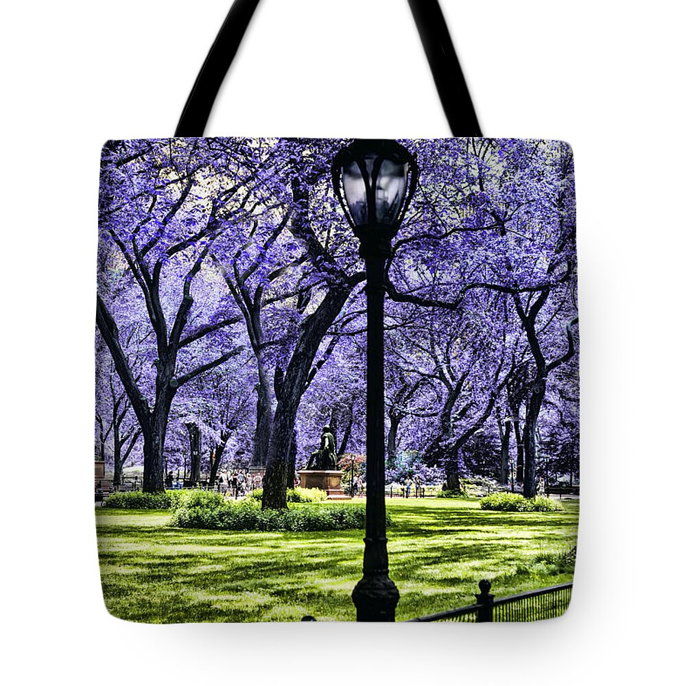 Evie Tote Bag featuring the photograph Central Park in the Spring by Evie Carrier