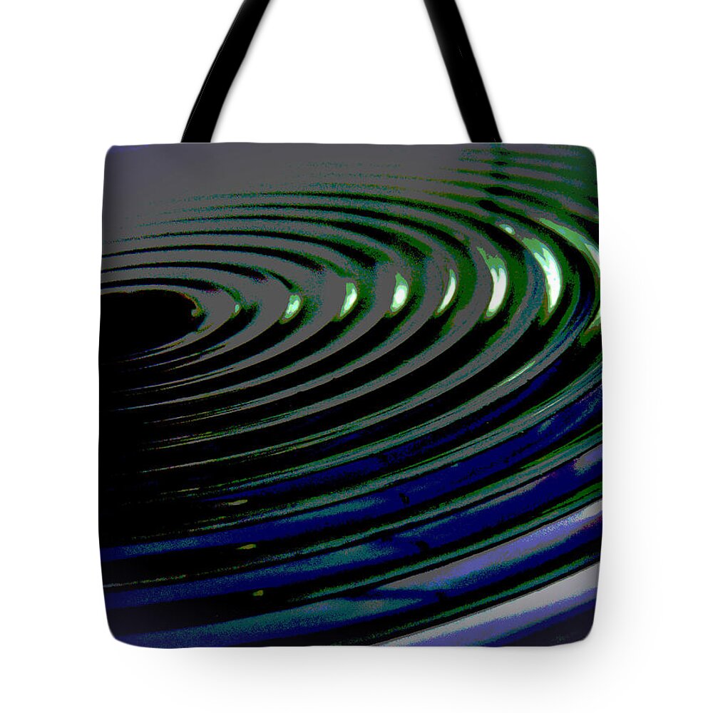 Abstract Tote Bag featuring the photograph Centrifugal Abstract by Denise Clark