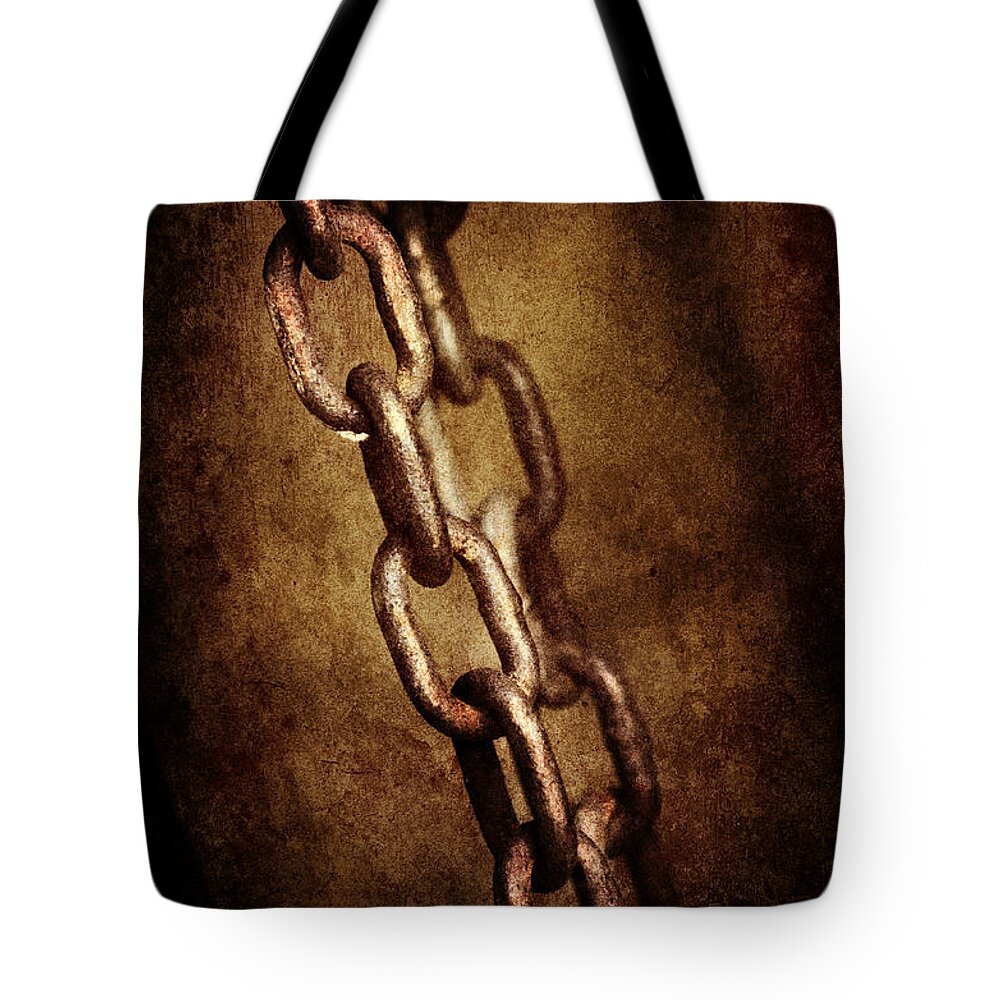 Chain Tote Bag featuring the photograph Chains by Jelena Jovanovic