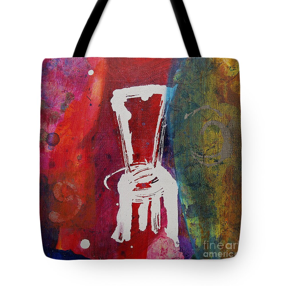 Chair Tote Bag featuring the painting Chair by Robin Pedrero