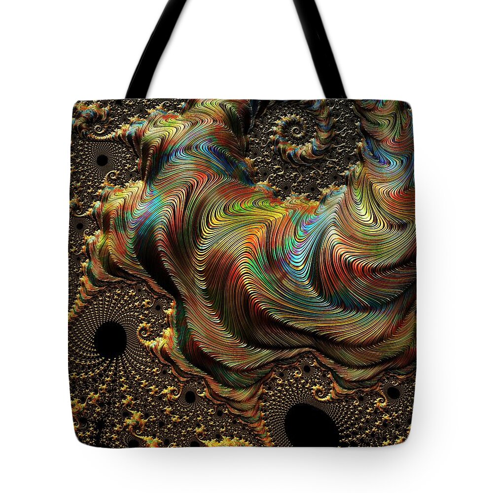 Digital Art Tote Bag featuring the digital art Chameleon by Amanda Moore