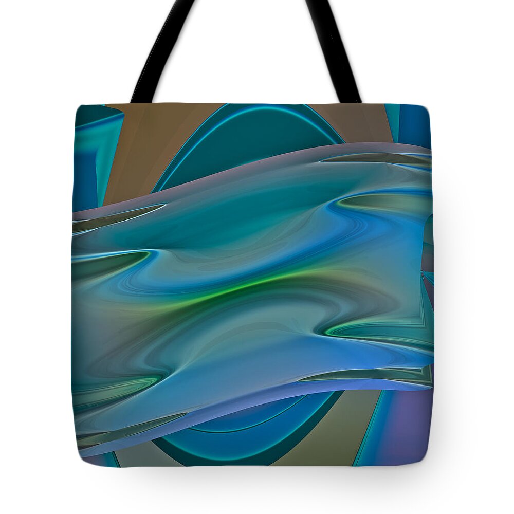 Abstract Tote Bag featuring the digital art Changing Expectations by Judi Suni Hall
