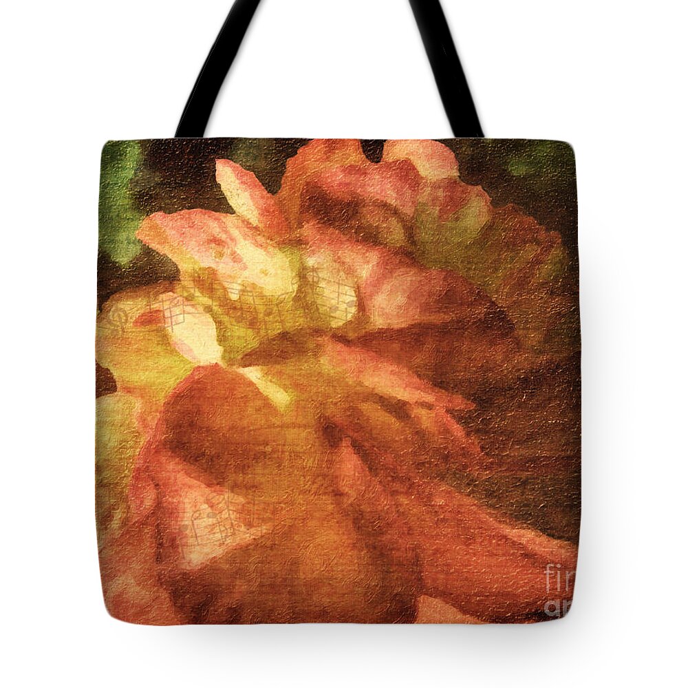 Begonia Tote Bag featuring the digital art Chanson D'Amour by Lianne Schneider
