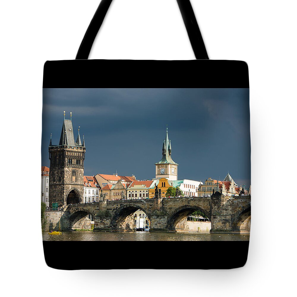 Charles Brigde Tote Bag featuring the photograph Charles Bridge Prague by Matthias Hauser