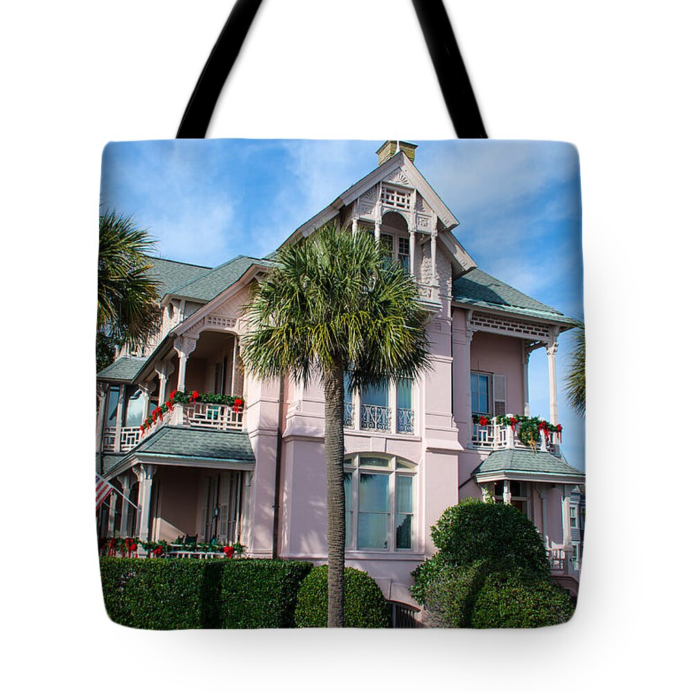 Battery Home Tote Bag featuring the photograph Charleston Battery Home by Dale Powell