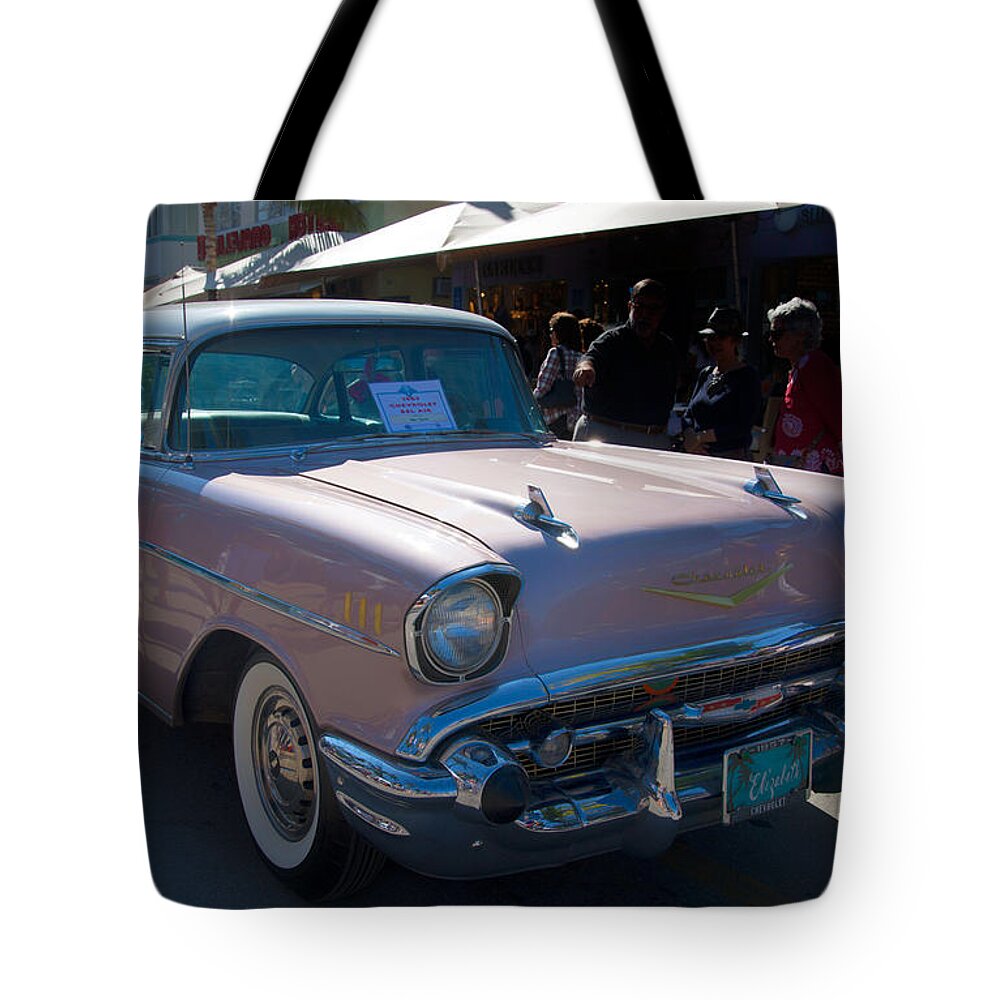 Cars Tote Bag featuring the digital art Chevrolet by Carol Ailles
