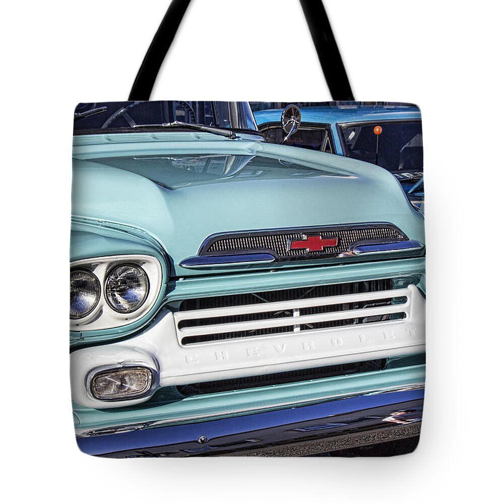 Chevy Truck Tote Bag featuring the photograph Chevy Truck by Cathy Anderson