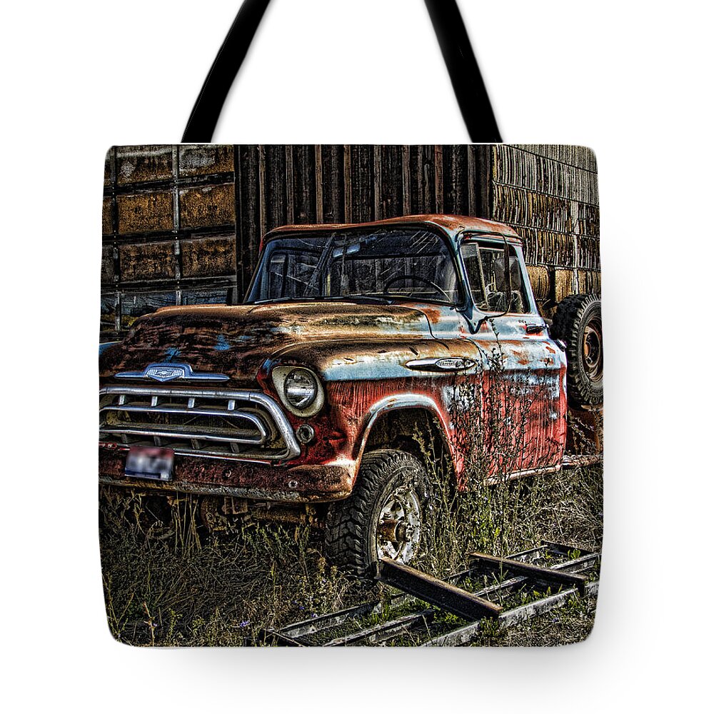 Ron Roberts Photography Tote Bag featuring the photograph Chevy Truck by Ron Roberts